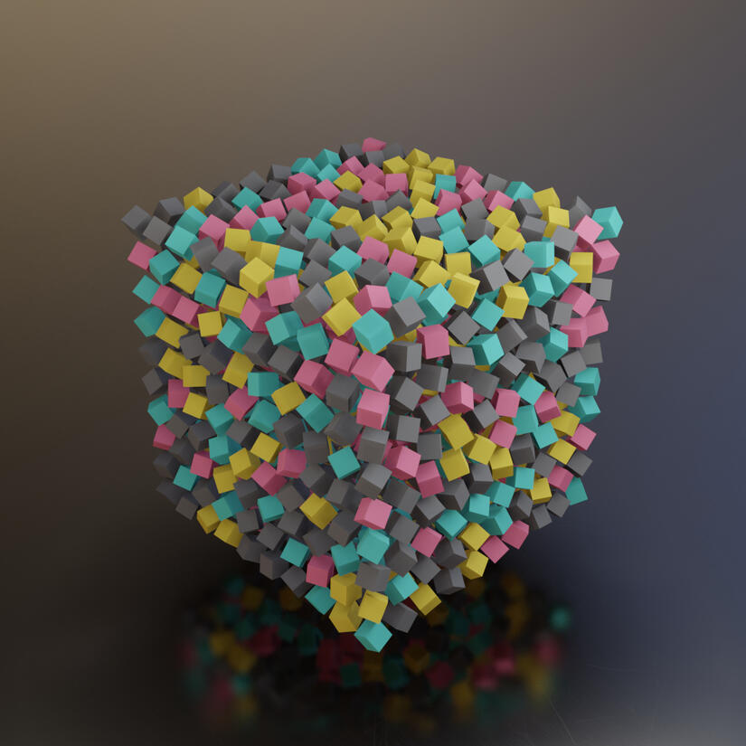 Random Rotated Cubes